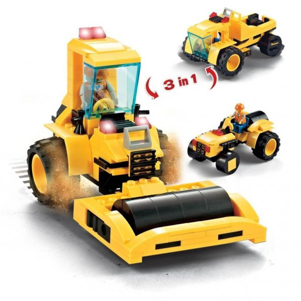 Sunman BLX Yapım Seti 3 in 1 İnşaat Araçları Eğitici Lego Seti J5763 - 2