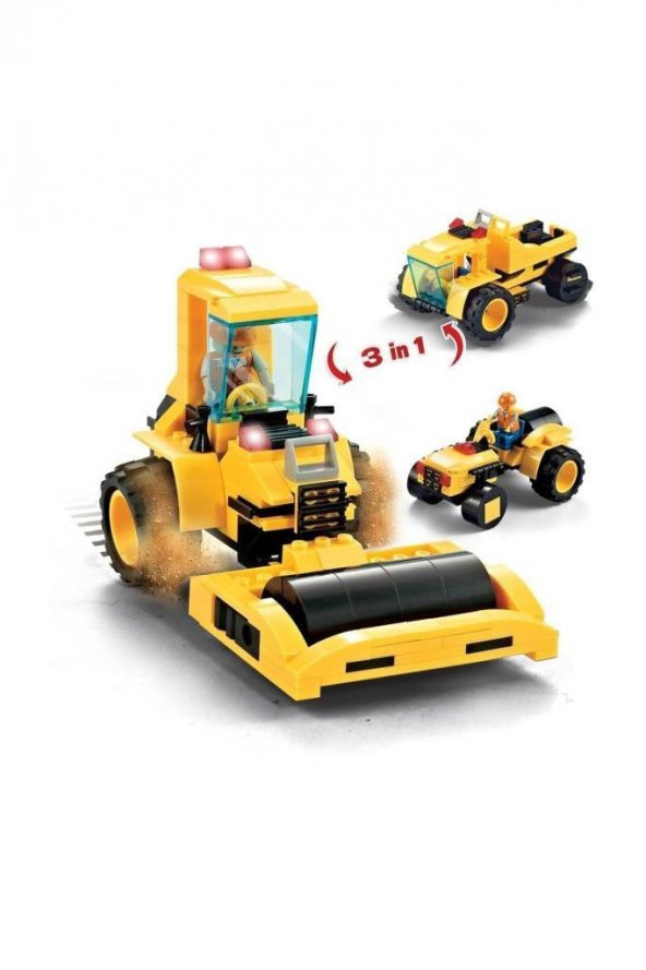 Sunman BLX Yapım Seti 3 in 1 İnşaat Araçları Eğitici Lego Seti J5763 - 3
