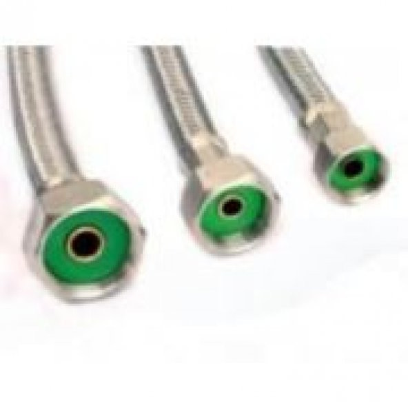 Su Bağlantı Flexi Hortumu Rakorlu 1/2 - 3/4 dişi dişi 70 cm