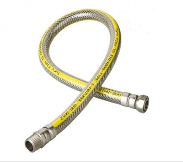 Doğalgaz flexi 75 cm Ocak Soba Fırın Bağlantı Hortumu - 3