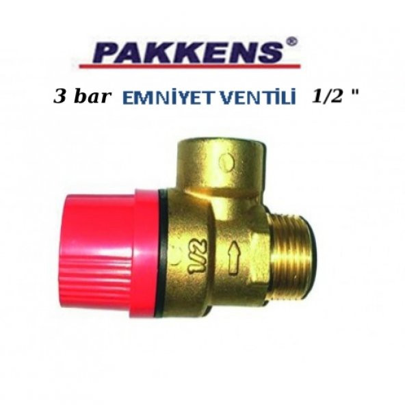 Pakkens Kombi Emniyet Ventili 3 bar - 3