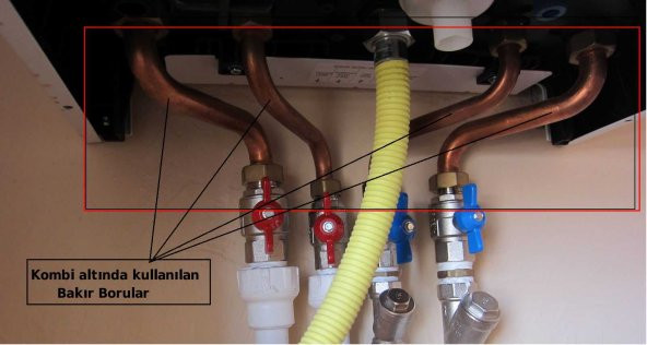 Kombi Alt Bağlantı Seti Metal Bakır S li boru - 5