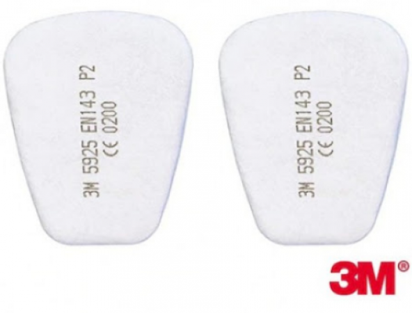 3M 6200 Yarım Yüz Maskesi +  Filtre Seti Tam Takım Koruma - 4