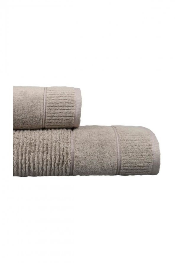 Green Black (by Ecocotton) Micro Cotton Havlu - Eliza Air Twist Bej 50x90 - 4