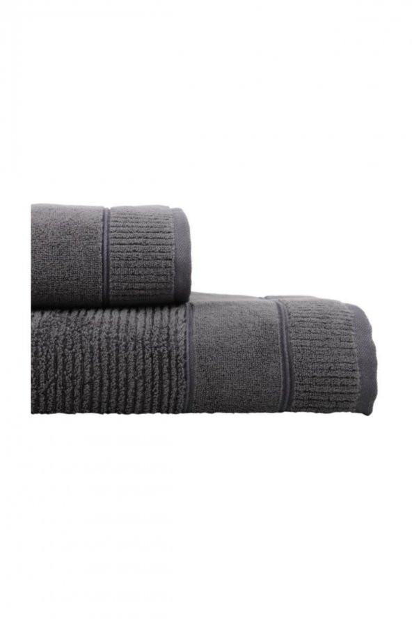 Green Black (by Ecocotton) Micro Cotton Havlu - Eliza Air Twist Antrasit 80x150 - 4
