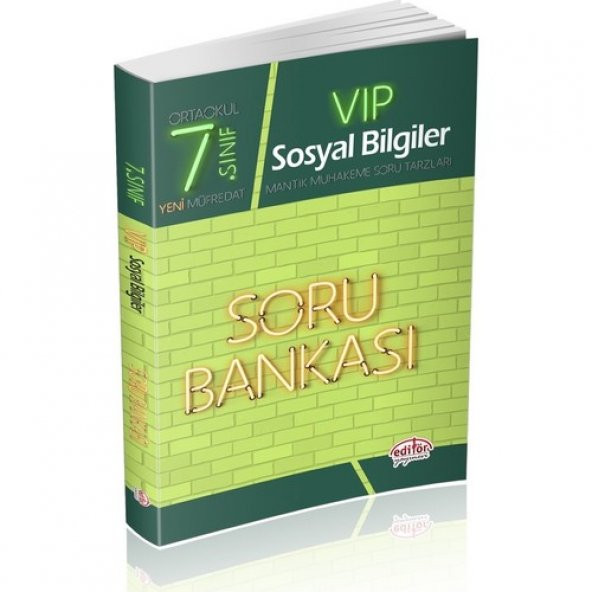 Editör Yayınları 7. Sınıf Vıp Sosyal Bilgiler Soru Bankası