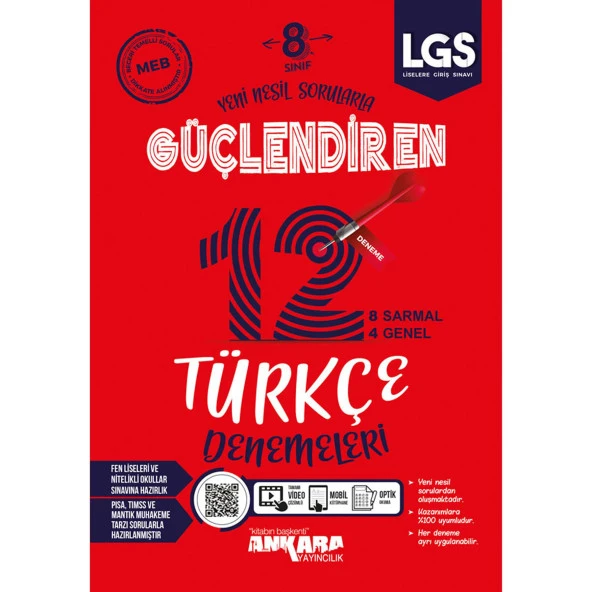 Ankara Lgs 8.Sınıf Güçlendiren 12 Deneme Türkçe