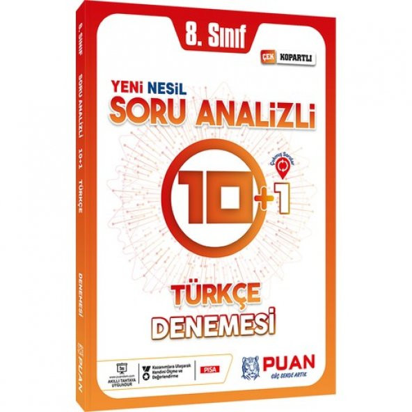 Puan Yayınları 8. Sınıf Lgs Türkçe Soru Analizli 10+1 Deneme
