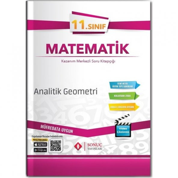 Sonuç Yayınları 11. Sınıf Matematik Analitik Geometri Kazanım Merkezli Soru Kitapçığı