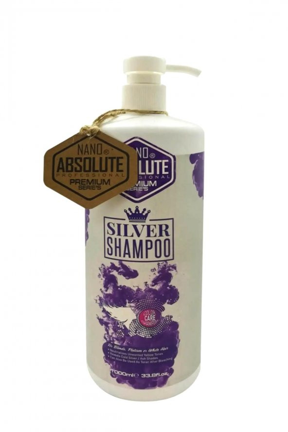 Nano Absolute Gri Saçlar İçin Silver Mor Şampuan 1000ml