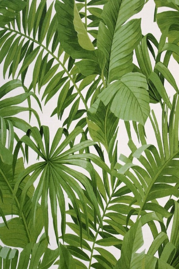 Zümrüt New Age 7845 Tropikal Geniş Çiçekli Yeşil Duvar Kağıdı 5,30 M²