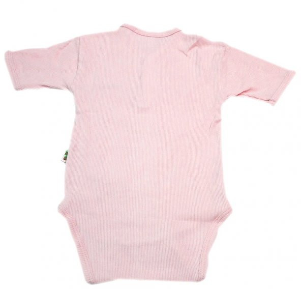 Sema Baby Yarım Kol Kaşkorse Badi (Body) - Pembe  0-6 Ay - 2