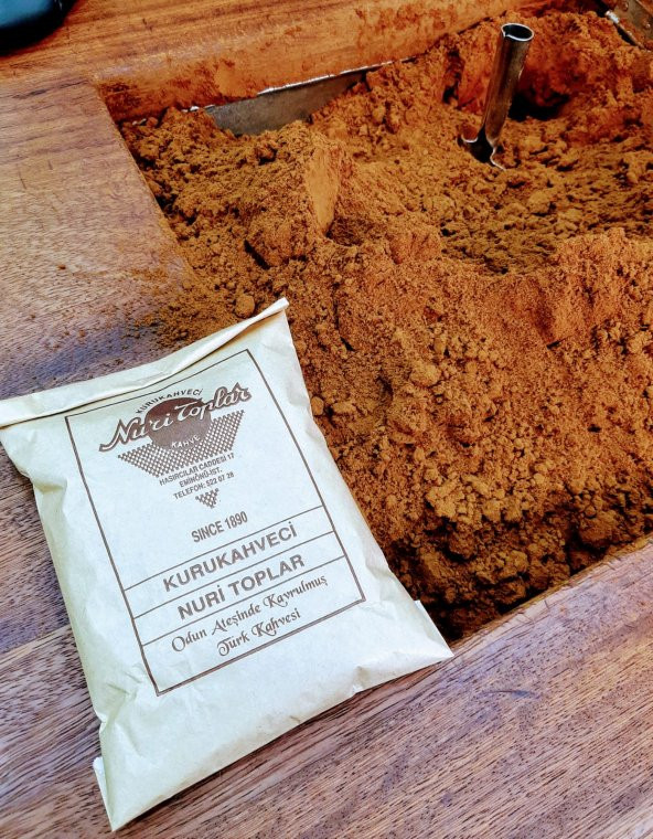 KURUKAHVECİ NURİ TOPLAR TÜRK KAHVESİ 1 ADET 250 GR.(GÜNLÜK ÇEKİM)ODUN ATEŞİNDE KAVRULMUŞ GELENEKSEL TÜRK KAHVESİ - 2