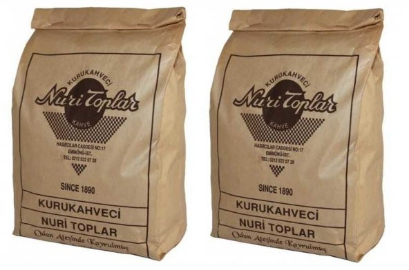 Kurukahveci Nuri Toplar Türk Kahvesi 250 gr(GünlükTaze çekilmiş) 2 adet