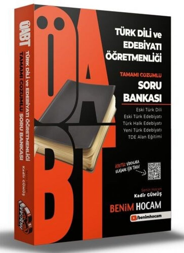Benim Hocam Yayınları 2021 ÖABT Türk Dili ve Edebiyatı Öğretmenliği Tamamı Çözümlü Soru Bankası