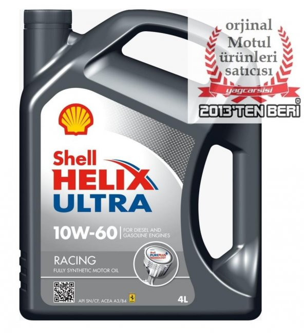 SHELL HELİX ULTRA RACİNG 10W60 4 LİTRE-SHELL ENGİNE FLUSH HEDİYELİ - 2
