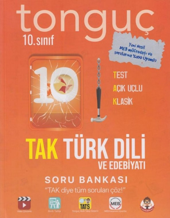 Tonguç Akademi 10. Sınıf TAK Türk Dili ve Edebiyatı Soru Bankası