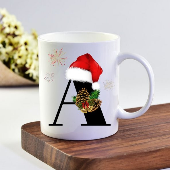 eKUPAM Yılbaşına Özel A Baş Harf Kupa Bardak - 0214