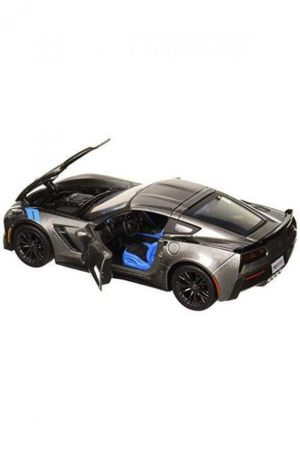 Maisto 2017 Corvette Grand Sport Gri 1:24 Model Araba - 3