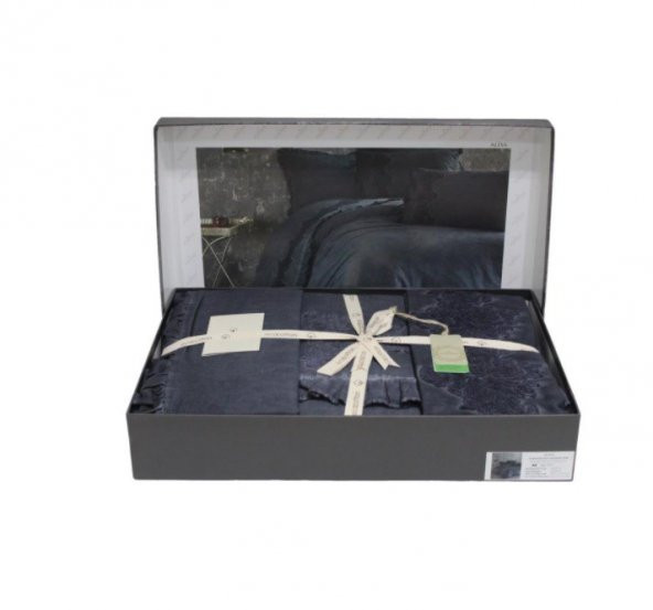 Ecocotton Organik Pamuk King Size 220x240 Nevresim Takımı - Alisa Antrasit - 4