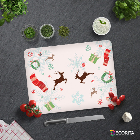 DECORITA Cam Kesme Tahtası- Yılbaşı Temalı - 3