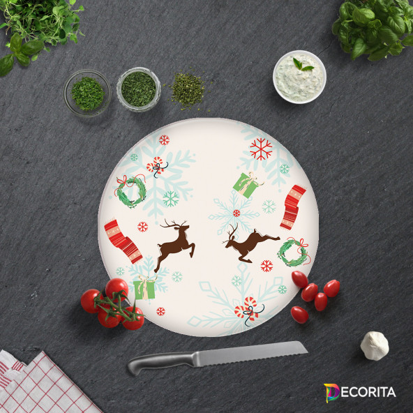 DECORITA Cam Kesme Tahtası- Yılbaşı Temalı - 4