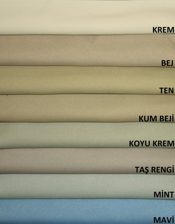 Soysaraç Blackout Karartma Fon Perde 140x260 (23 Farklı Renk) - 2