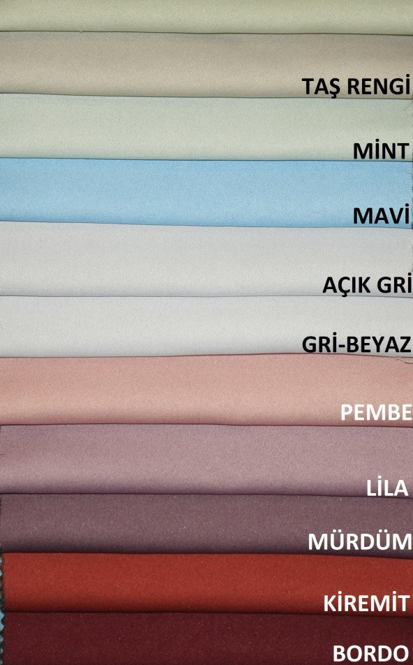 Soysaraç Blackout Karartma Fon Perde 140x260 (23 Farklı Renk) - 3