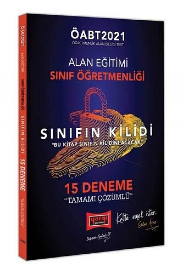 Yargı Yayınları 2021 ÖABT Sınıf Öğretmenliği Sınıfın Kilidi Alan Eğitimi Tamamı Çözümlü 15 Deneme