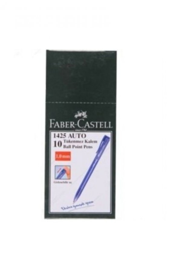 Faber-castell 1425 Auto Mavi Tükenmez Kalem Tekli - 7