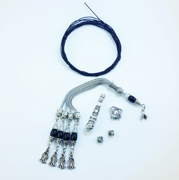 Tesbih Püskül Set Gümüş Kaplama Tesbih Püskülü PS-025