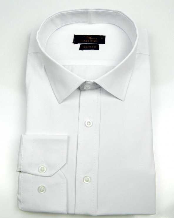 RASSTMEN ERKEK SİLİM FİTT GÖMLEK UZUN KOL DÜZ ST00716