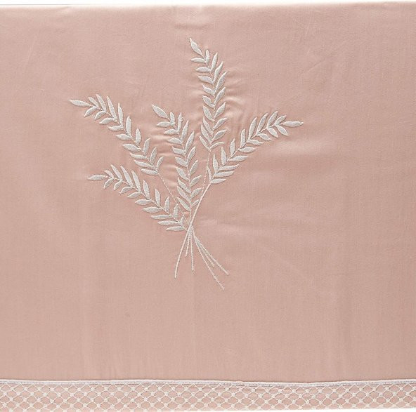 Ecocotton Organik Pamuk Çift Kişilik Nevresim Takımı Ekin-Pudra - 2