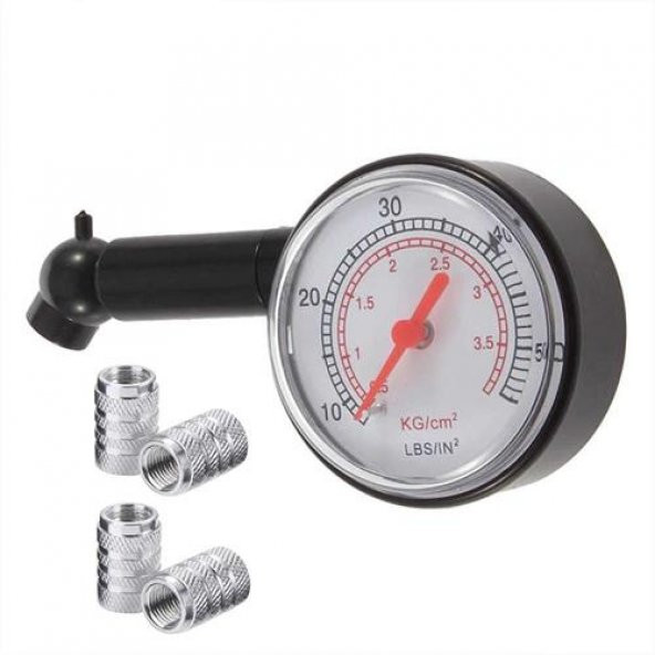 ModaCar Lastik Basınç Ölçer Sibop Kapağı Hediyeli Set 428736