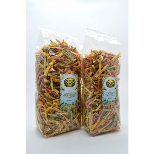 Egemutfağım - Karışık Sebzeli Ev Eriştesi - 800 gr - 4