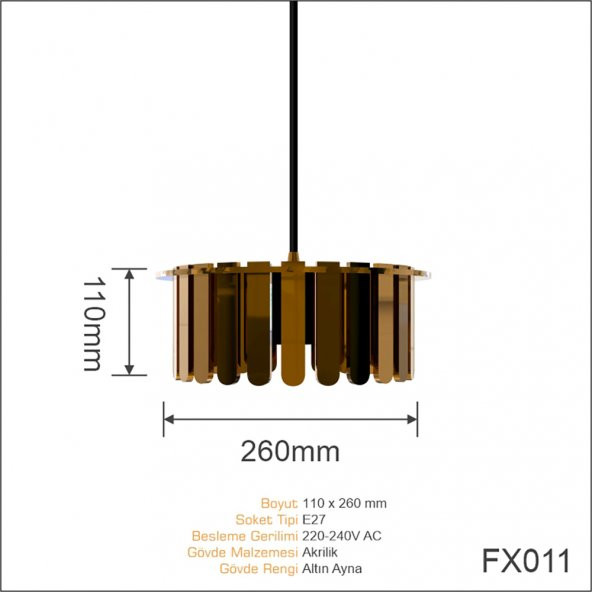 AR-ON Sarkıt Mini Avize - FX011 - 6