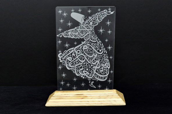TLT Panel Deco3D Mevlana LEDli Masaüstü Lambası - 2