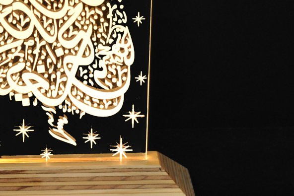TLT Panel Deco3D Mevlana LEDli Masaüstü Lambası - 4