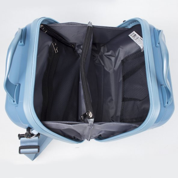 Bagacar Kırılmaz Makyaj Çantası El Valizi ve Çantası Su Yeşili - 5