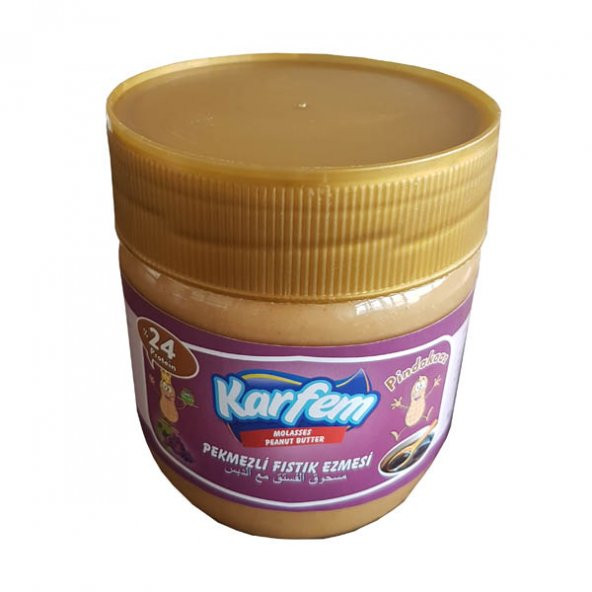 Karfem Fıstık Ezmesi Pekmezli 380gr - 2
