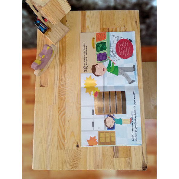 Wooding Education Ahşap Çocuk Masa Sandalye Takımı - 2