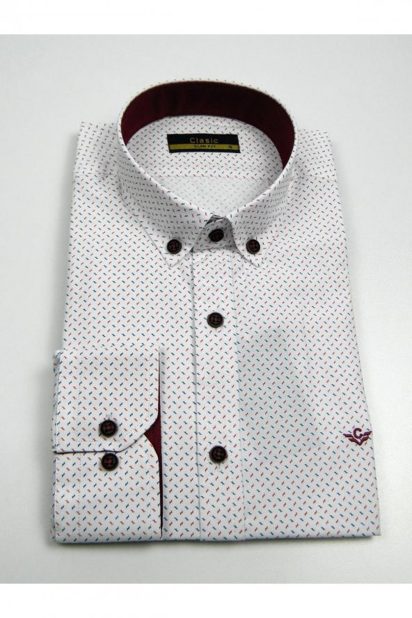 CLASİC ERKEK GÖMLEK SİLM FİTT UZUN KOL ST00582 - 2
