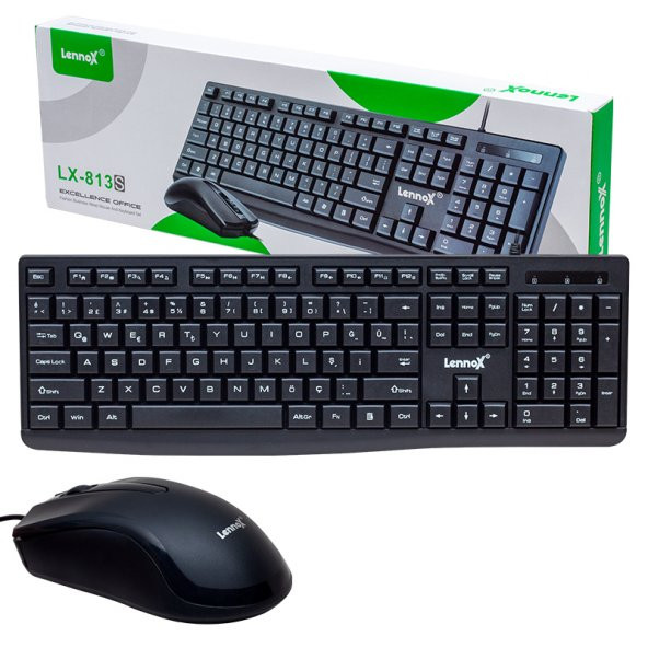 LENNOX 813S KABLOLU KLAVYE MOUSE SET - 3