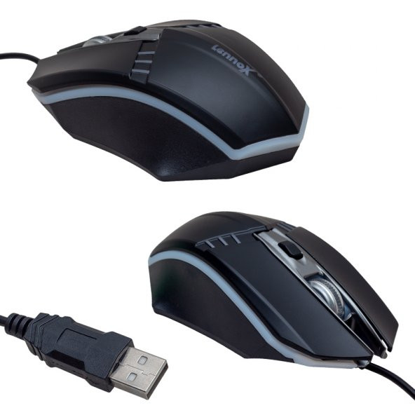 LENNOX LX-A3 RGB KABLOLU GAMİNG OYUNCU MOUSE - 2