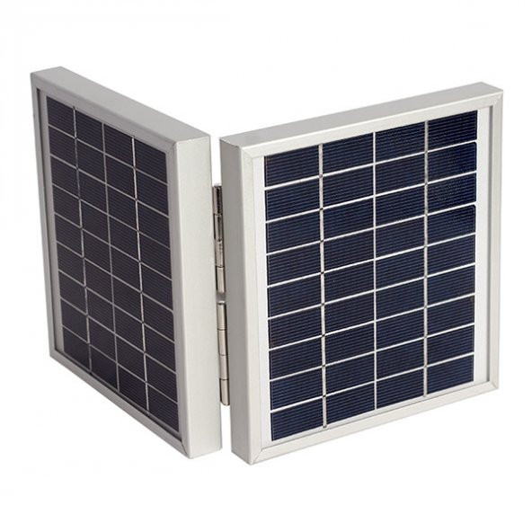 DUAL Solar Panel 2li 9v 4 watt 143x137x36 2.5 Metre Kablolu