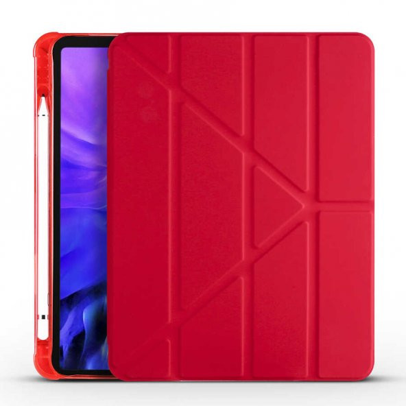 Apple iPad Pro 10.5 (7.Nesil) Kılıf Zore Tri Folding Smart With Pen Standlı Kılıf - 4