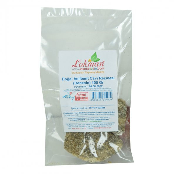 Asilbent Cavi Reçinesi Doğal Benzoin 100 Gr Paket - 2