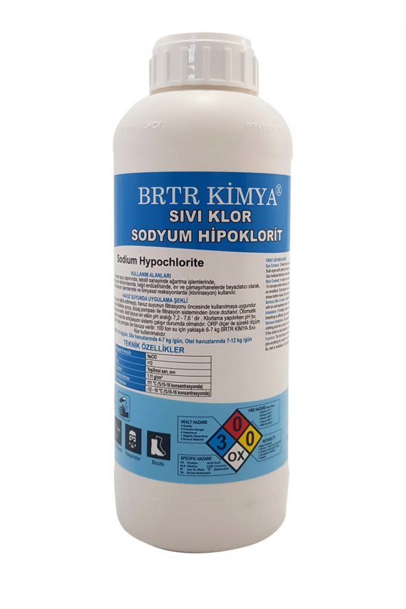 Brtr Saf Sıvı Klor 6 kg - Sodyum Hipoklorit - 4