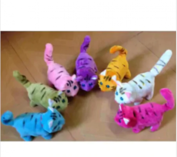 Oyuncak Pilli Sesli Yürüyen Kedi 18 CM - Aynı Gün Ücretsiz Kargo - 3