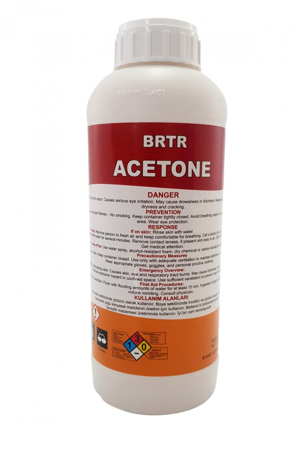 Brtr 10Lt ASETON TEMİZLİK SOLVENTİ VE İNCELTİCİ - 4